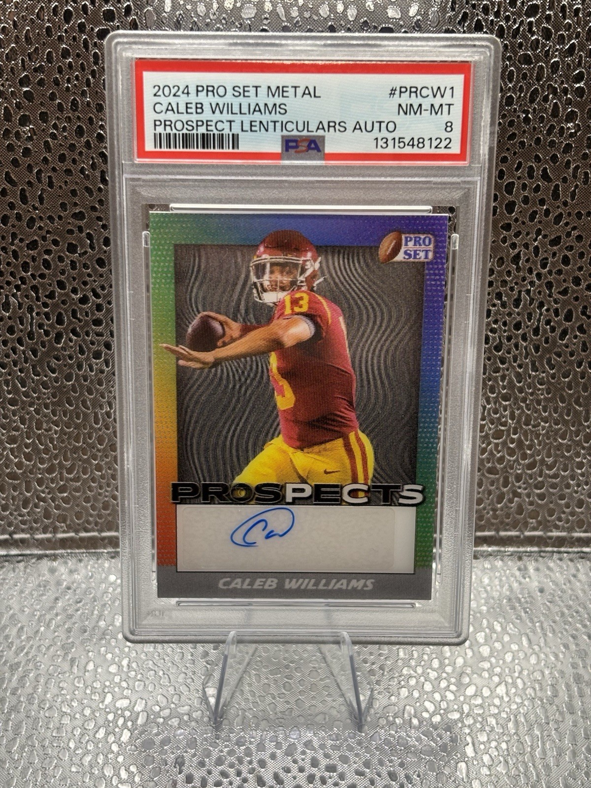 Caleb Williams Leaf Pro Set Metal Pro Set Prospects Lenticulars Autographs #PRCW1 Base