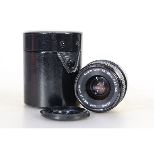 Canon Fd 2,8/28 S. C. Lente Gran Angular - 28mm 1:2.8 S C Wide Angle Lente