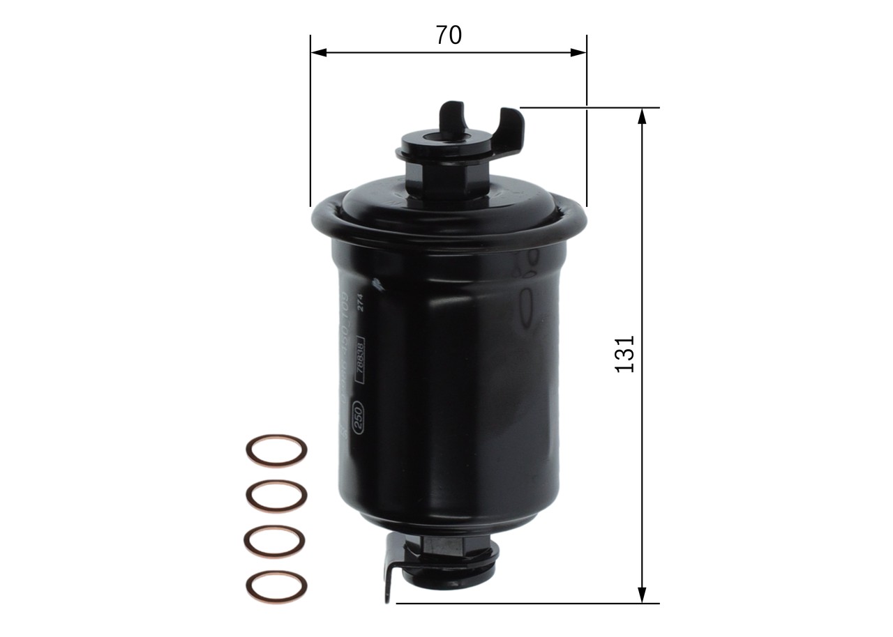 Fits BOSCH 0 986 450 109 FUEL FILTER