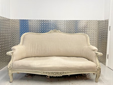 Stunning Early 19th c. French antique Ornate canapé louis XV III sofa