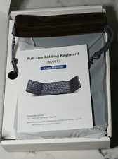 B099T Tri-Fold Bluetooth Keyboard with Touchpad Portable for iOS/Android/Windows
