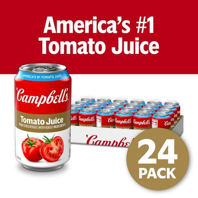 #ad Campbell#x27;s 100% Tomato Juice 11.5 fl oz Can 24 Pack $36.99