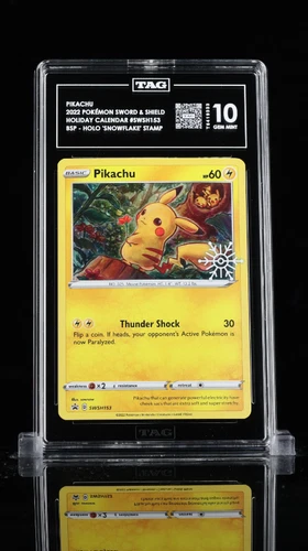 Pikachu - Holiday Calendar #SWSH153 Snowflake POP 1 TAG 1 ONLY 1 IN THE WORLD!