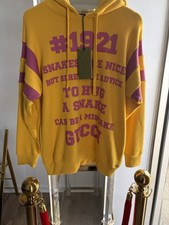 Gucci 1921 Print Sweatshirt with hood Size XS Snakes Are Nice