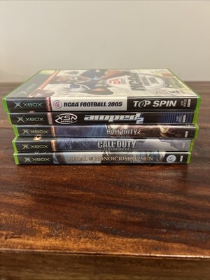Lot 6 Xbox Original Games NCAA Football 2005/Medal Of Honor/Call Of Duty/Others