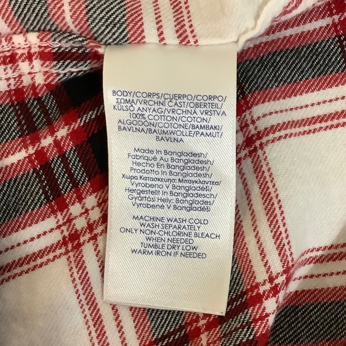 Mens Chaps Performance Button Up Plaid Flannel Sh… - image 6