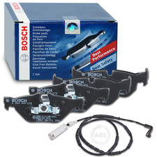 BOSCH BREMSBELÄGE + WARNKONTAKT BMW HINTEN für BMW 1er E81 E87 3er E90