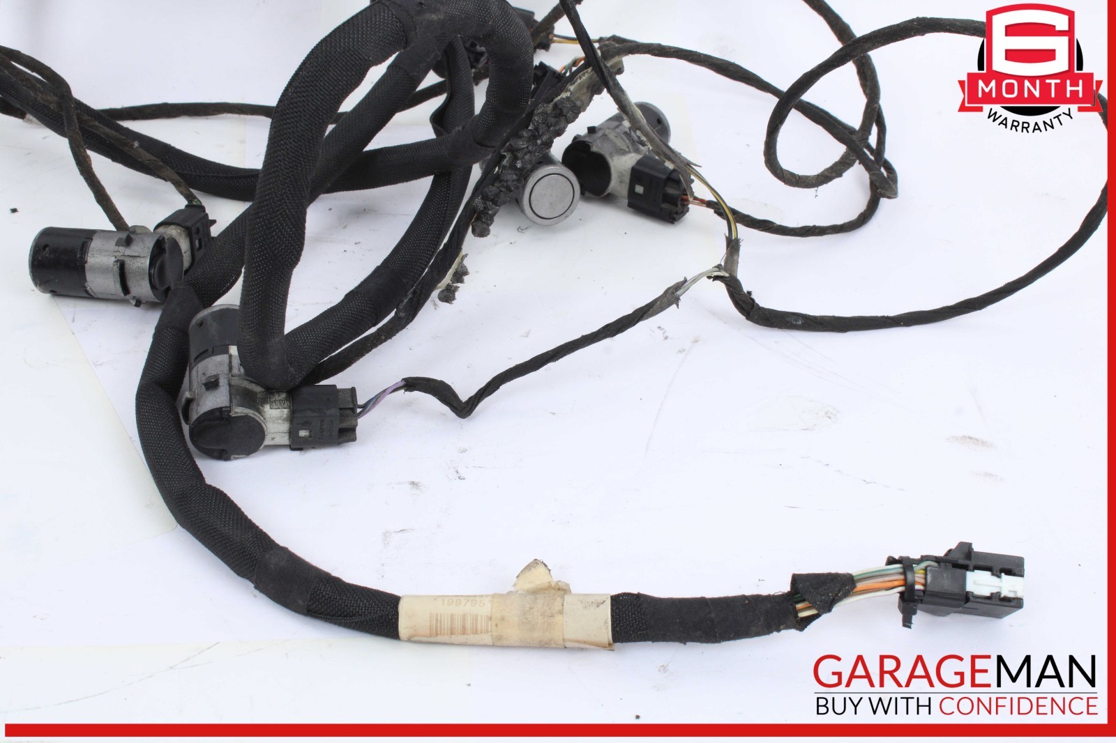 03-08 Maserati Quattroporte M139 Rear Bumper Parking Sensor Wiring Harness OEM