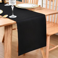 Black Farmhouse Table Runner - 72 Inches