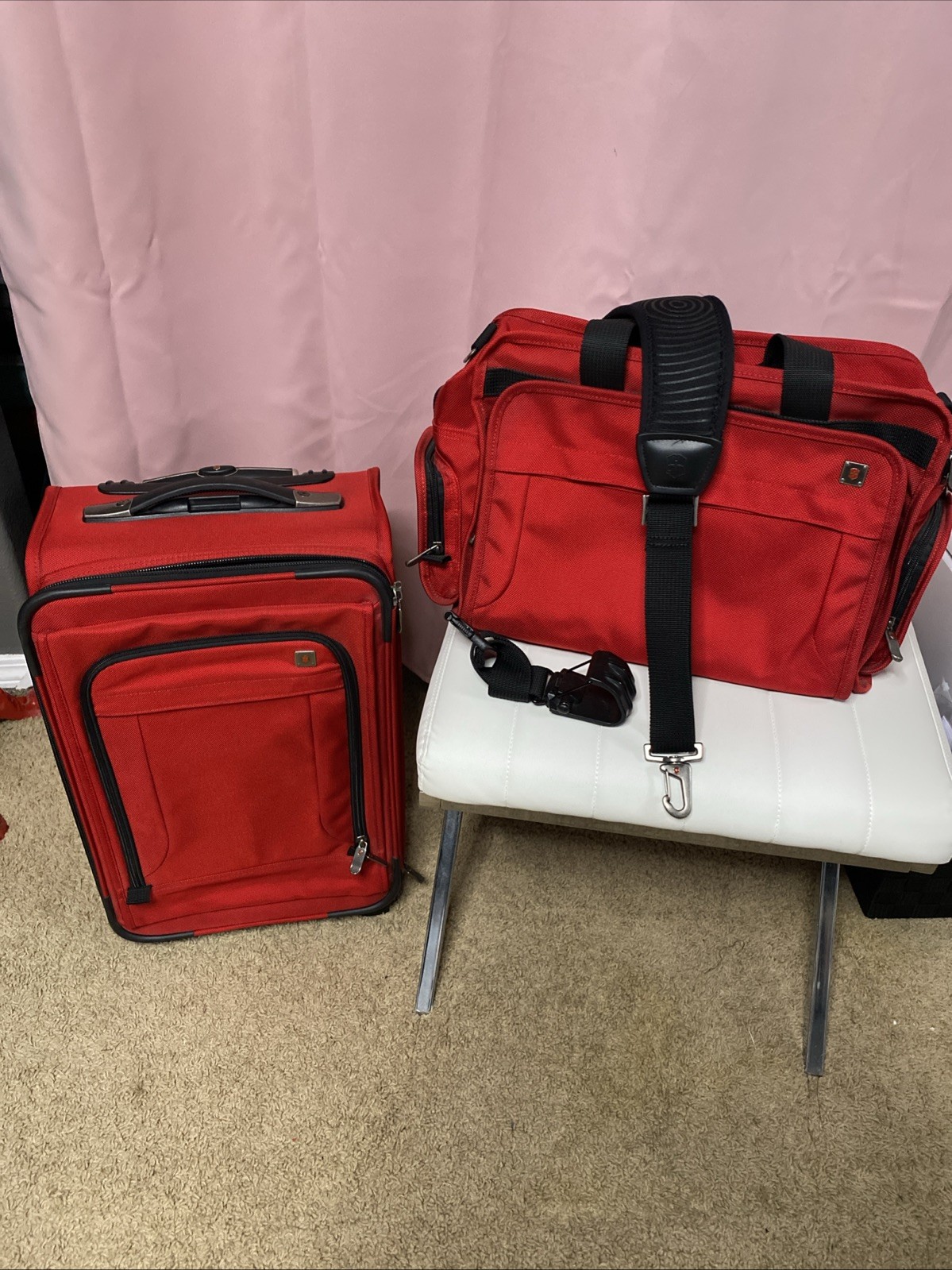 Garment Bag Rolling Suitcase 22" + Mobilizer Bag