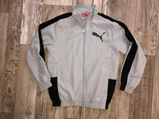 Pretty Gray/Black PUMA Tracksuit Jacket Size 12 Years