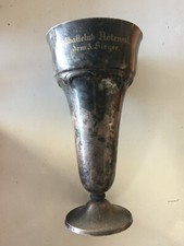Stary secesyjny puchar, grawerowany "Klub piłkarski Rotensol 3. zwycięzca", około 1890 roku
