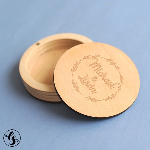 Custom Logo USB Flash Drive Wooden Box Case Wedding Memory Stick Thumb Pen - Picture 11 of 17