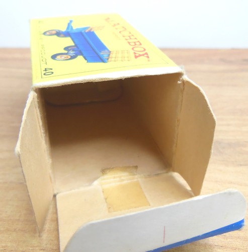 Matchbox Series 1-75 40C Hay Trailer Blau Gelb im guten Zustand mit OVP Box - Bild 6 von 12