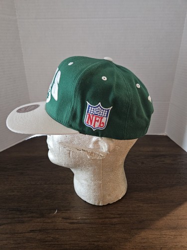  New York Jets Mitchell & Ness NFL Vintage Collection Cap Hat Green/White - Picture 4 of 13