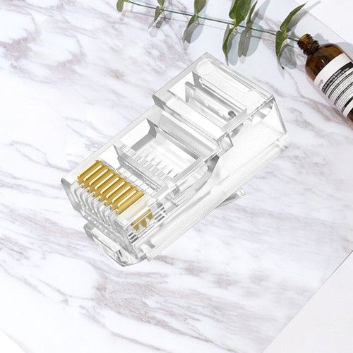 100 PCS Cat6 Connector Cat6 Pass Through Connectors - Afbeelding 4 van 11