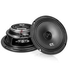 CT Sounds Tropo 6.5” 160 Watt Shallow-Mount Coaxial Car Speakers, Pair