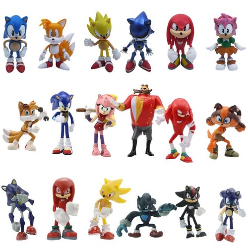 Heiße Ganze Set Verkauf Sonic Tails Werehog Action Figuren Blaue Schatten Puppe - Picture 8 of 8