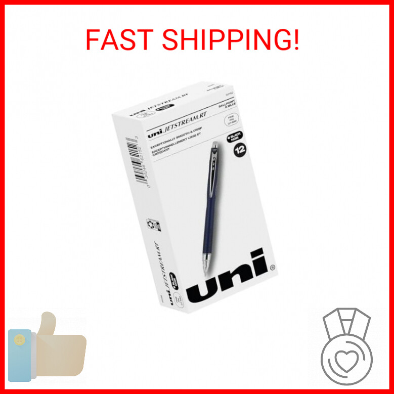 Uniball Jetstream RT 12 Pack, Black Ballpoint Pens
