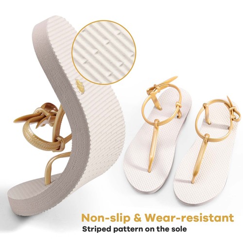 Damenschuhe Clip Schaumstoffboden Sandale Strand rutschfest Freizeit flach Outdoor Reisen - Bild 19 von 48