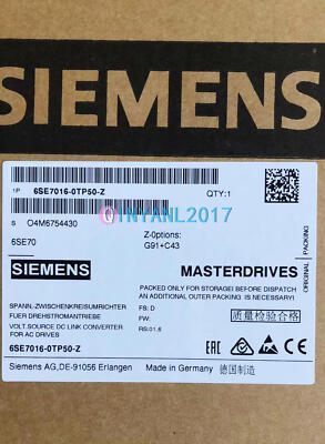 ONE SIEMENS MAIN DRIVE 6SE7016-0TP50-Z Z=G91+C43 NEW