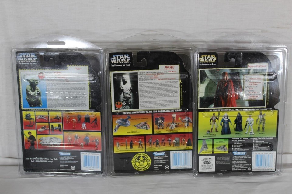 Lot of 3 Star Wars The Power Of The Force Action Figures *READ FOR