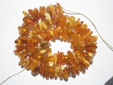 Natural Baltic Amber Butterscotch w Butter Tumbled Nugget Beads - 13-17mm - str