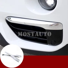 For BMW X1 F48 ABS Chrome Front Bumper Fog Light Cover Trim 2pcs 2016-2019