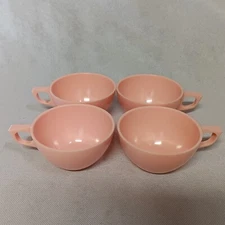 Melmac Pink Teacups 4 Sun Valley