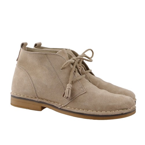 Tommy Bahama Evert Taupe Suede Leather Chukka Desert Boots  display picture 2