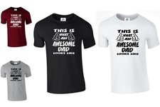 Awesome Dad Looks Like T SHIRT fathers day best LOT top dad (A.DAD,TSHIRT)