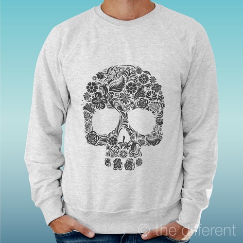 Sweat-shirt Homme Personnalisé Gris – Motif Singe Music Funny, Coton, Italie, Neuf Avec étiquettes