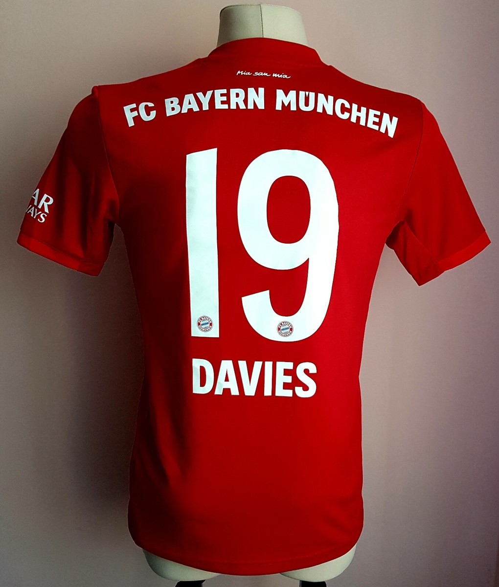 Bayern Munich 2019 - 2020 Home football Adidas shirt #19 Davies | eBay