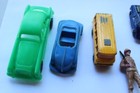 Mixed Lot of 9 Vintage Small Toys Cars, Soldiers, Planes - Metal and Plastic — photo 2