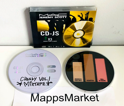 NIB MAC Jeremy Scott ACOUSTICA Cheek x 3 Palette ~ Blush, Bronzer