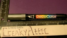 MARKER SILVER DECOCOLOR ACRYLIC PAINT 1 COLOR DECO MARVY UCHIDA NIP CREAKYATTIC
