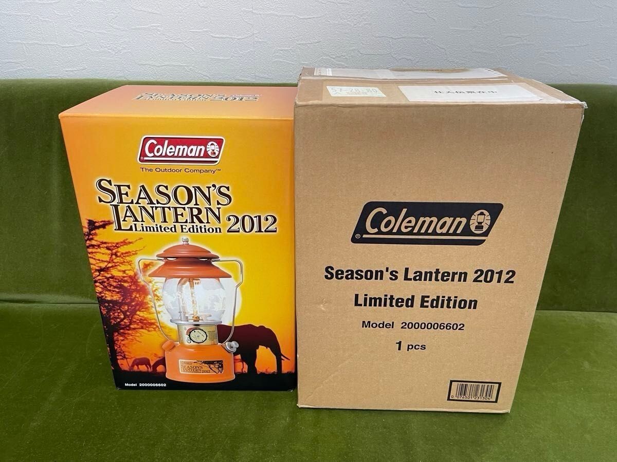 rare COLEMAN Season Lantern 2012 Orange White gasoline Japan