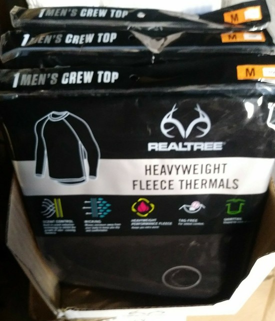 realtree heavyweight fleece thermal top
