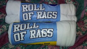2 Roll Of Rags 1lb Bundles Pro Clean Basics
