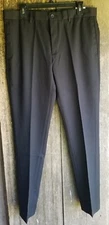 APT. 9 Men Extra Slim Fit Dress Business Pants 33X36 Large Tall Black Golf 