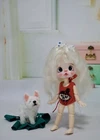 Wig 5-6" White Hair OB11 1/8 Doll ONLY