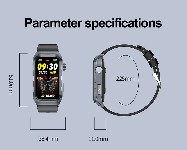 Smart Watch Men Women Fitness Tracker Blood Pressure Heart Rate Sport Watches - Image 2 of 4