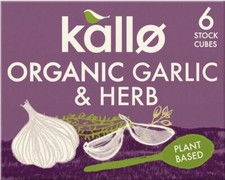 KALLO ORGANIC GARLIC AND HERB STOCK CUBES X 2 PACKS