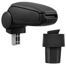 Armlehne Mittelarmlehne MAL Leder Bezug Schwarz für Opel Astra G