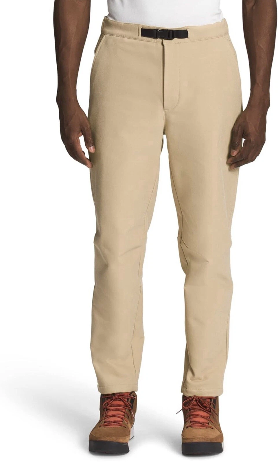 The North Face Men's Camden Soft Shell Pant Hiking Khaki Stone Dark Heather Sz S