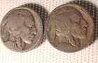 2 BUFFALO NICKELS, 1920-S & 1920-D, GOOD+ CONDITION, RARER, FREE SHIPPING