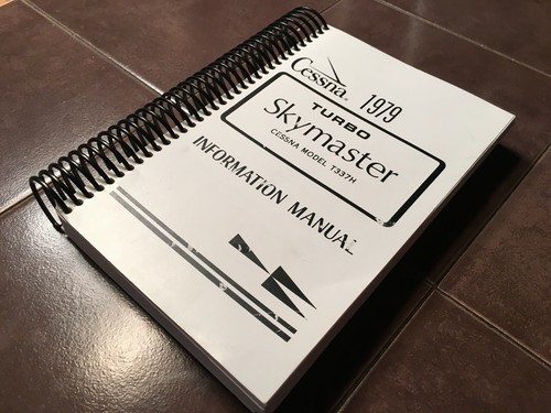 1979 Cessna T337H Turbo Skymaster Pilot's Information Manual
