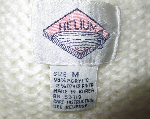 DE COLECCIÓN AÑOS 80 HELIO SUAVE SEDOSO COPO DE NIEVE CINTA CUENTAS APLIQUES TEJIDO SUÉTER M  - Imagen 5 de 5