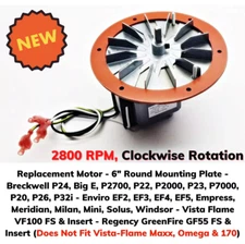 Exhaust Combustion Blower Motor Fan Assembly for Breckwell Regency Pellet Stove