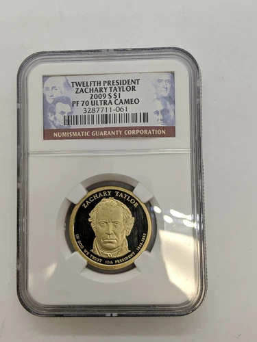 2009-S Zachary Taylor Twelfth President $1 Coin - NGC PF 70 ULTRA CAMEO
